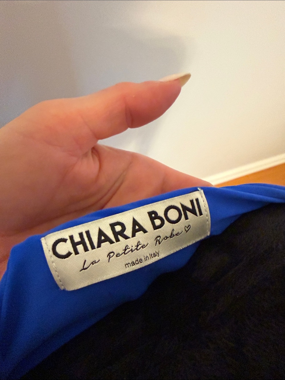 Chiara Boni La Petite Robe royal blue dress dry cleaned/ ready to wear size 6 - Picture 3 of 7